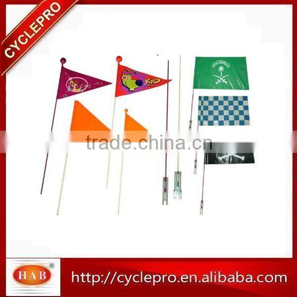 Safety Flag Fluro Orange Bicycle Childs Bike Mobility Scooter Pram Kids Safety flag 122CM