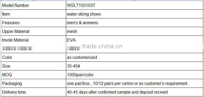 2015 new sports shoes, ,aqua shoes,water skiing shoes