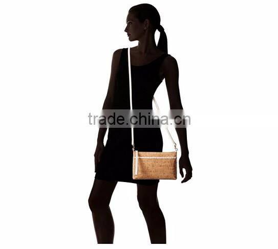 Custom Latest Design Cork Fabric Cross Body Bag woman handbag
