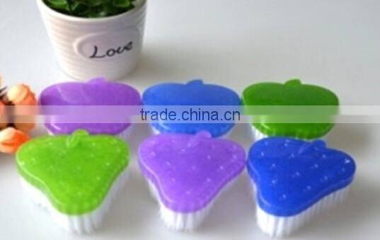 colorful cleaning vegetable brush