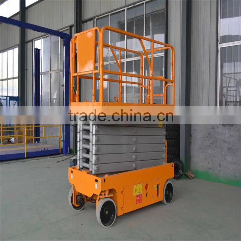 Self propelled mini scissor lift used for aerial work skyjack scissor lift