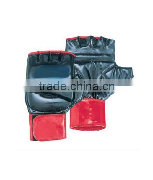 Latex Mold Padding Genuine Leather MMA Sparring Gloves