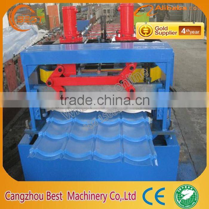 Metal Roof Panel Glazed Tile Roll Forming Machine