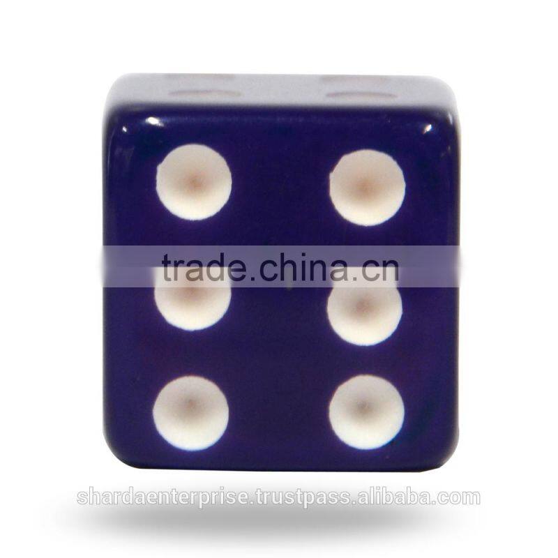 Acrylic Green Dice Colourful Knob