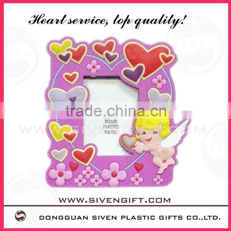 cartoon lion design soft pvc photo frame