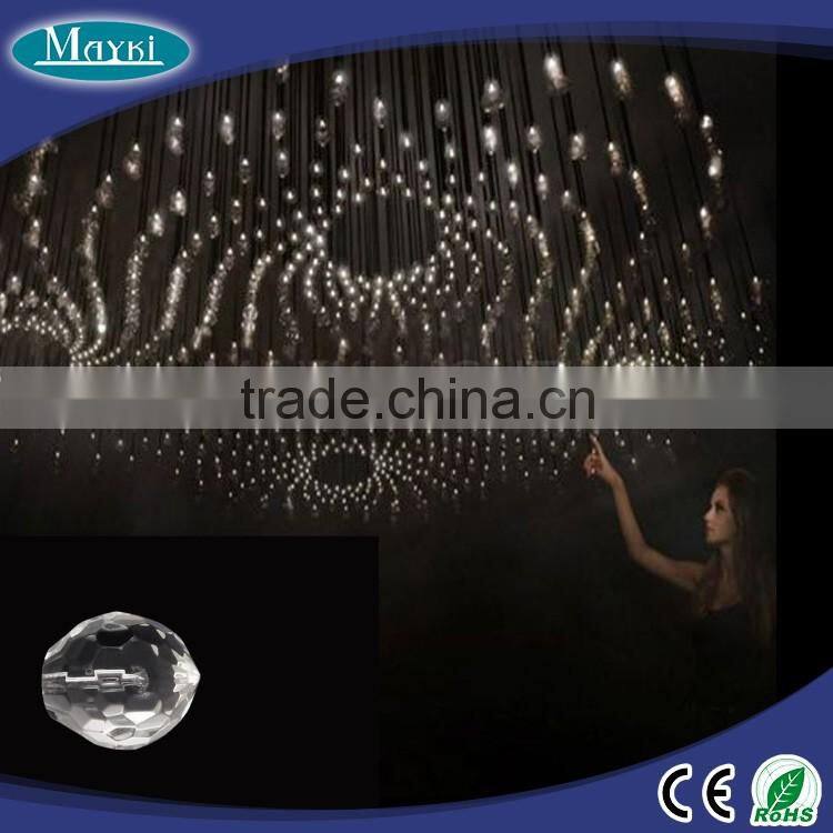 EP-055 20 Pack chandelier crystal head for 3 Strand Fiber for luxury chandelier decoration