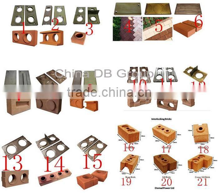2016 popular low cost lego interlocking clay brick making machine for sale