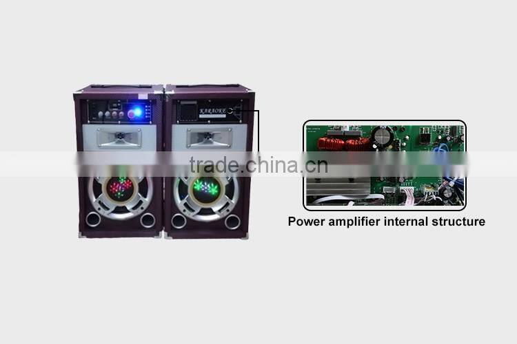 10inch Subwoofer Amplifier With USB Port LED Club Light Speaker For Karaoke