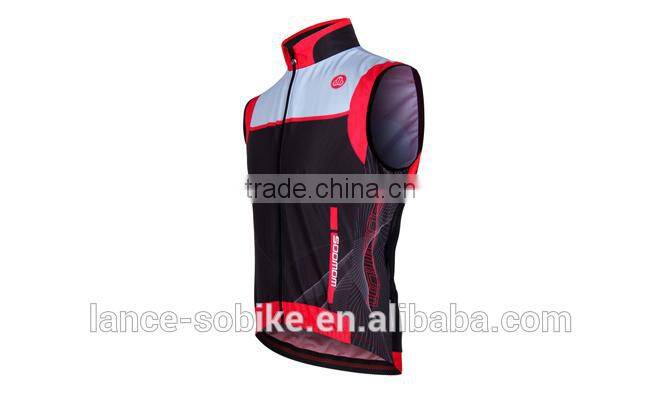 Waterproof Full Zipper Reflective Shiny Green Cycling Safety Vest Summer