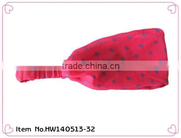 2014 hot sale cheap custom printed elastic headbands