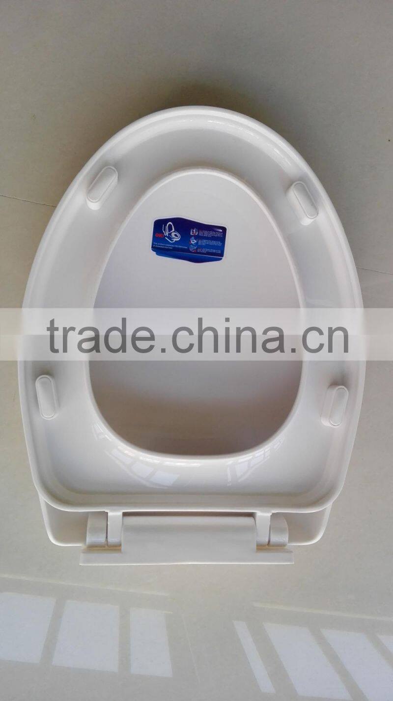 FG720PP flushable toilet seat cover elongated with adjustable hinge toilet seat