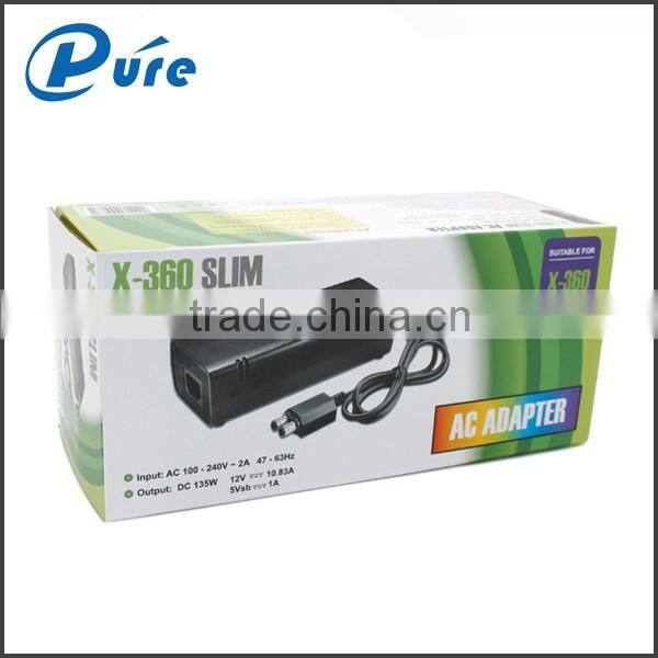 ac adapter for xbox360 slim vedio game accessories for xbox360 slim power supplier