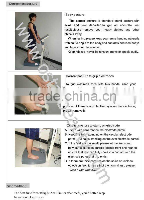 Body composition analyzer (health analyzer)