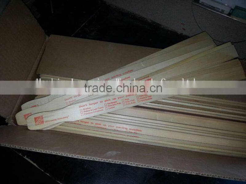 carton package straight/round edges wood paint stirrer manufacturer