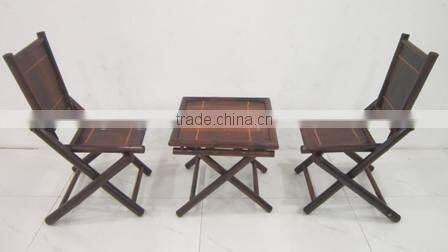 Set of bamboo table and chairs, high quality bamboo furniture made in Vietnam