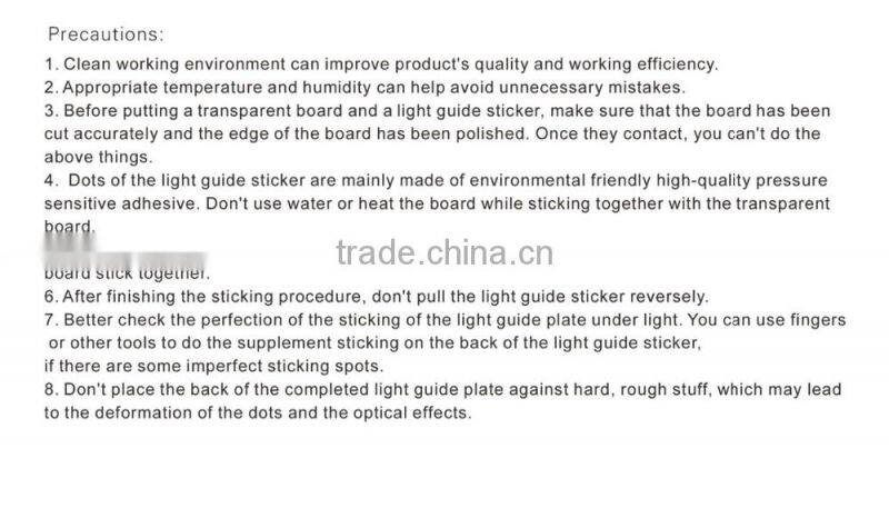 led flat panel lighting film