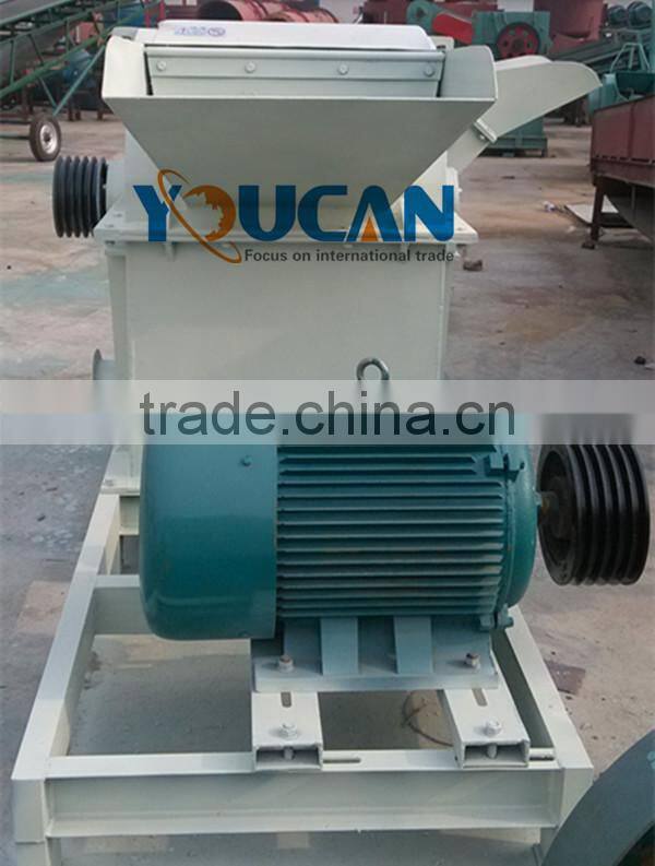 Youcan good price wood log crushing machine/wood hammer mill/tree branch grinder