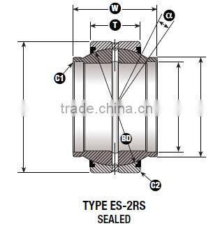 GEEM...ES-2RS / GEM...ES-2RS Standard Duty Radial Spherical Plain Bearing