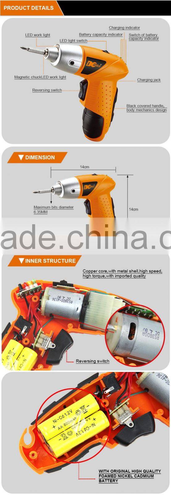 Electric Screwdriver Electric Household Tools With LED Indicator Light Multi function Mini Cordless Drill