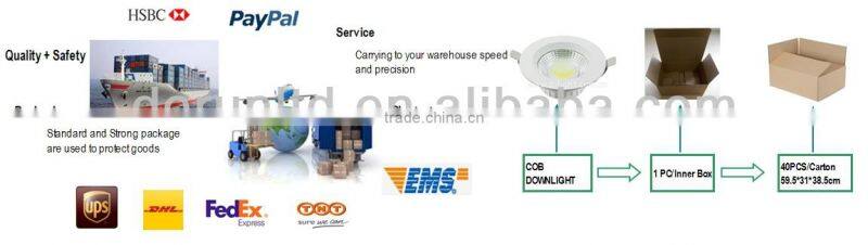 China Supplier Energy Saving,Ceiling COB LED Down light 8W/10W/18W/26W/30W