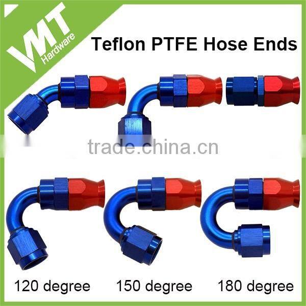 10AN JIC -10 AN10 150 Degree Swivel Teflon PTFE Hose end Fittings adapters
