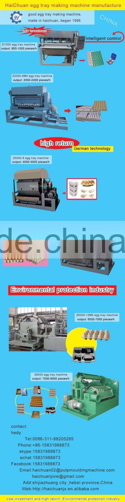 professional paper egg tray making machine egg carton making machine egg tray machine production line