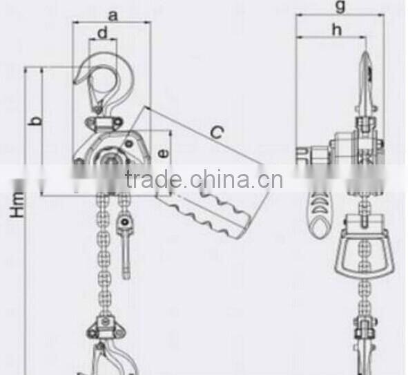 HSH type manual chain lever block| lever chain block kito