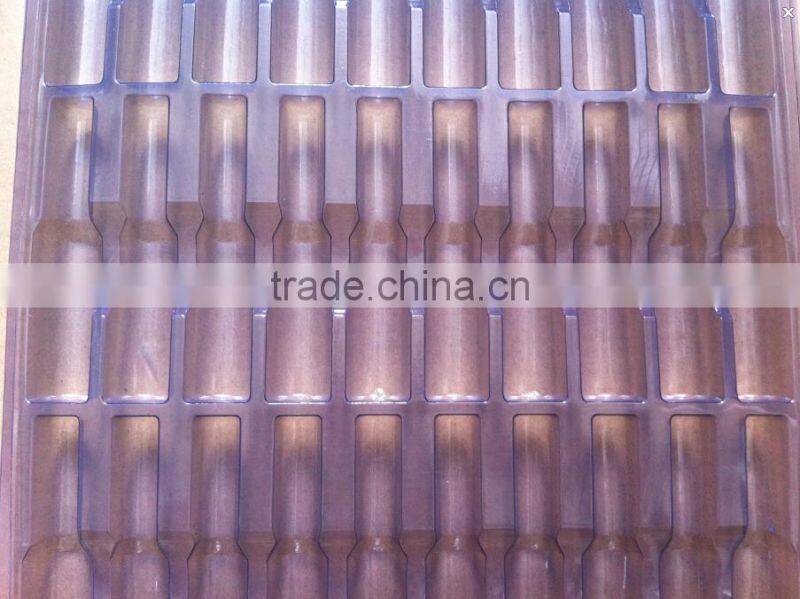 Blister plastic display tray for hardware