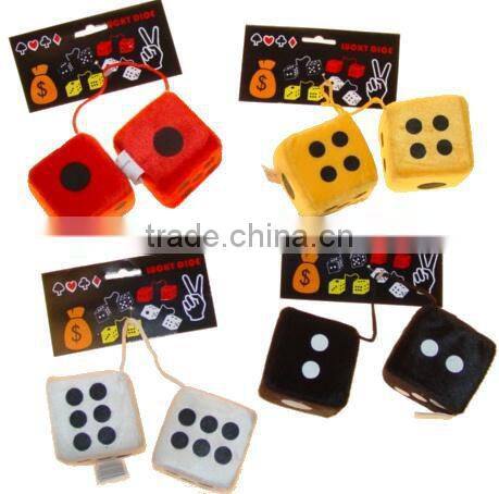 plush hanging dice