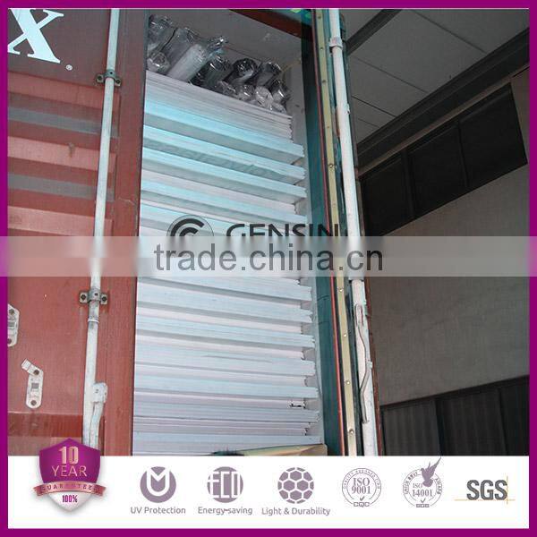 twin-wall rectangular structure agrucultural polycarbonare sheet for greenhouse width 2100 ,thickness 3mm,4mm,6mm,8mm,10mm