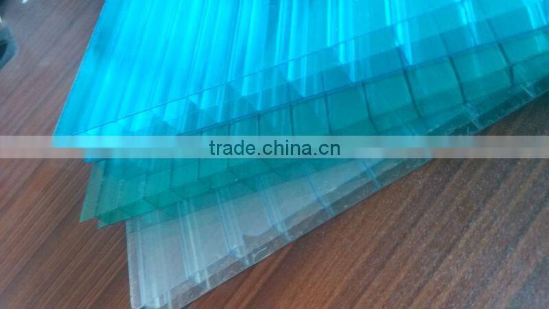 4mm twin wall polycarbonate sheet, hollow pc sheet,pc sheet on sale