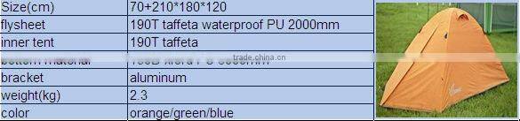 orange solar tent