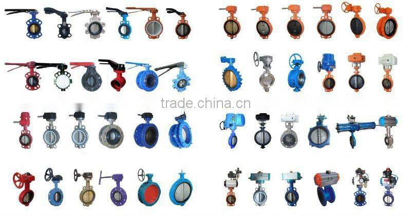 Handle lever type Iron wafer butterfly valve