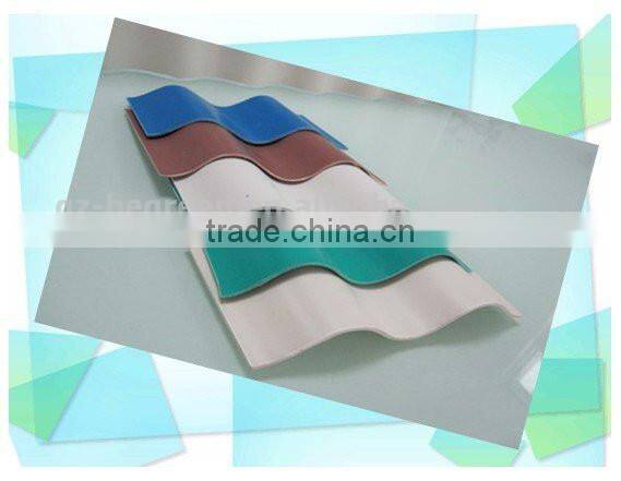 beautiful PVC roof tile, strong plastic roofing tile,plastic roof tile