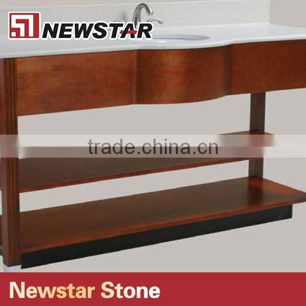 Newstar Colorful hotel bathroom corner vanity base cabinet