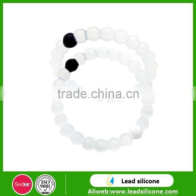 Female Favorite Fshion Jewelry Silicone Spiky Bead Bracelets/Cheap Custom Silicone Bracelets