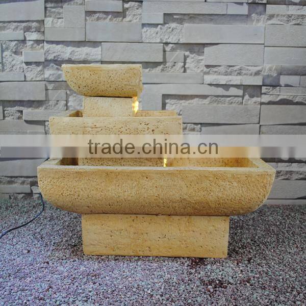 Home and garden new products 2015 led 3 tier water fountains