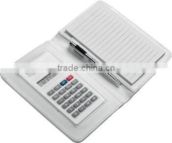 Promotional colorful calculator with notepad with high quality