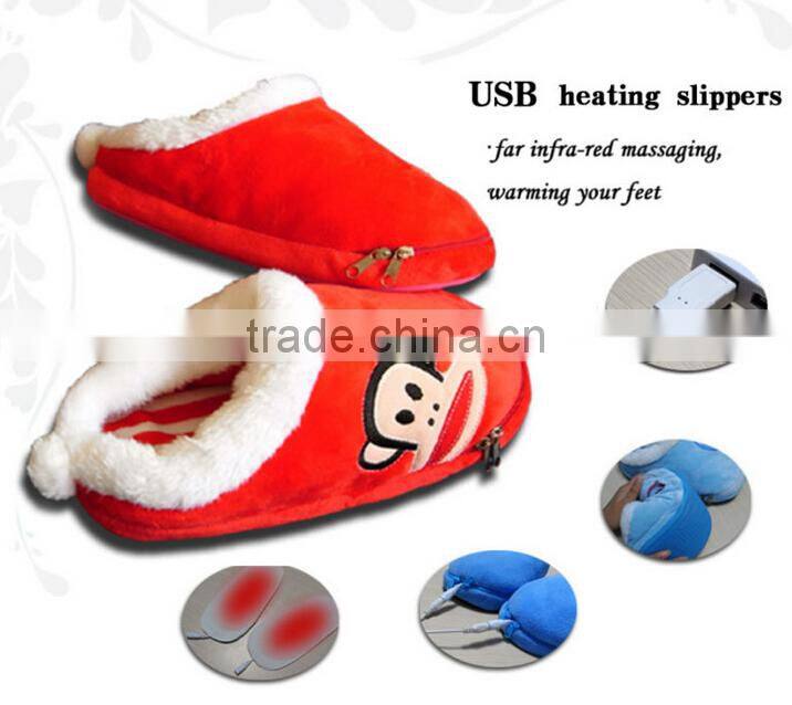 Newest Fashion Heated Slippers USB Warmer Shoes Electric USB Warm Slippers For Wholesale