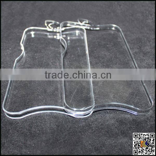 Hot sale new crystal clear hard back case packaging for mobile phone case ,crystal box packaging