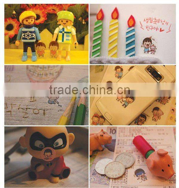 Supply fashion cute cartoon mobile phone DIY sticker