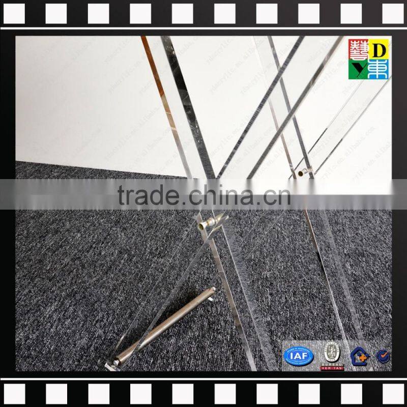 Custom acrylic folding snack table household acrylic clear folding tray table foldable coffee table from china manufacturer