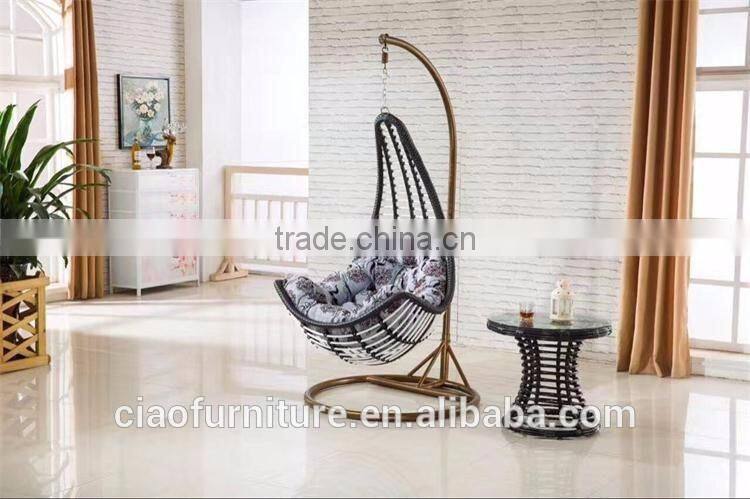 Indoor swing seat hanging chair for bedroom
