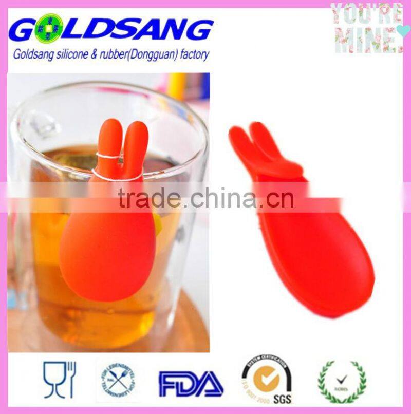 silicone hen or pig pot clip heat resistant spoons holder