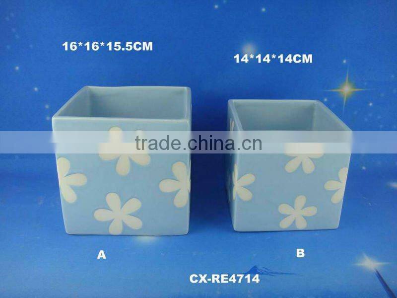 Decorative funny ceramic unique flower planter -ceramic flower pot