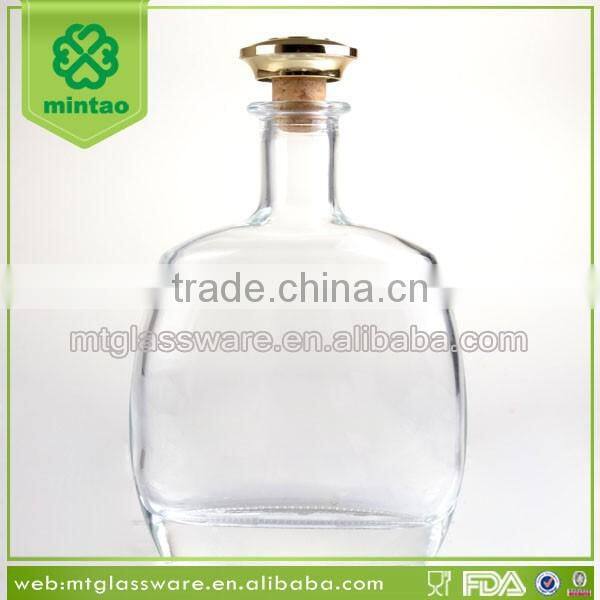 Clear whisky bottle holder,glass bottle