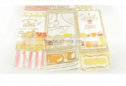 Microfiber household towel/cheap microfiber printed cleaning cloth