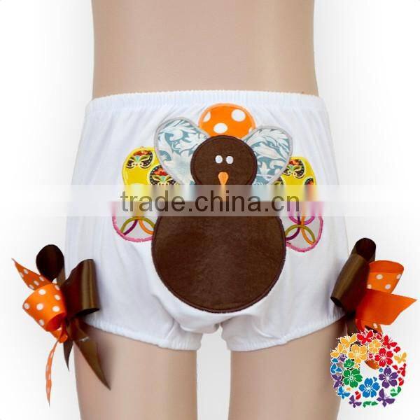 Chinese Manufacturer Baby Girls Holiday Gift Turkey Bloomers Diaper Cover Thanksgiving bloomers