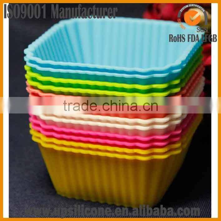 food grade silicone rectangular baking cups