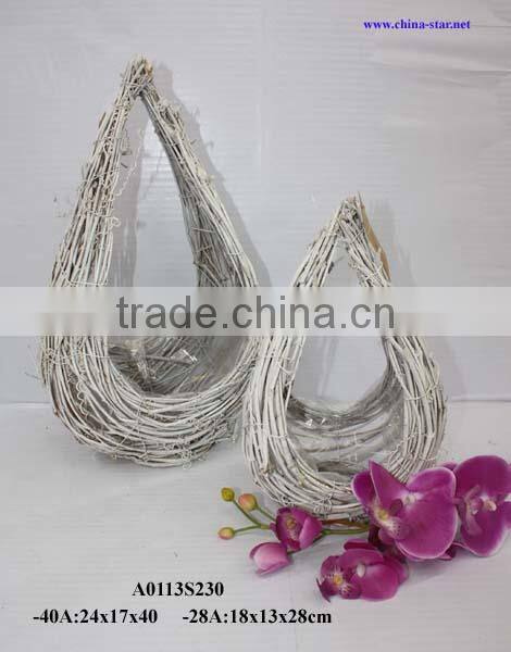 christmas flower planter with sledge shaped